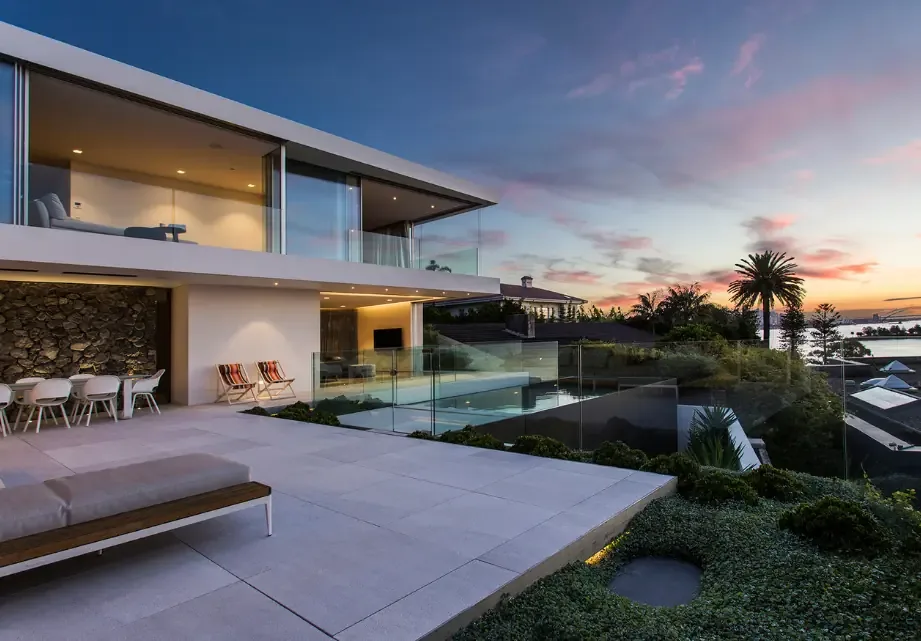 hurricane resistant glazing package installed in a luxury holiday villa